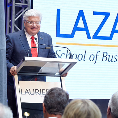 Mike Lazaridis announcing $20-million gift (2015).