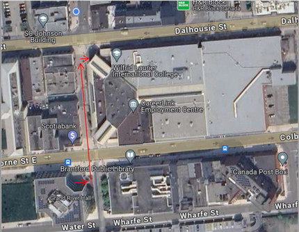 The image below shows the path from GRH to One Market