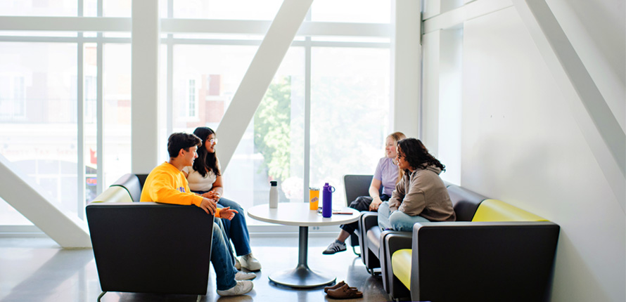 Students in the Digital Library Learning Commons
