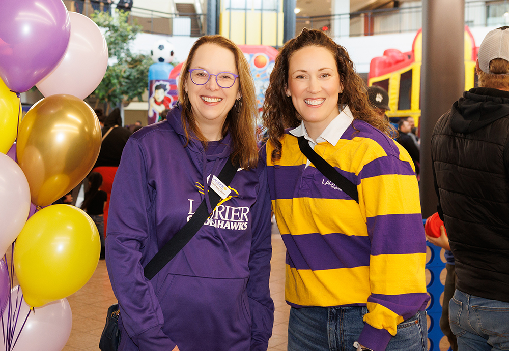 Laurier President and Vice-Chancellor Deborah MacLatchy and Vice-President: Student Affairs Kate McCrae Bristol