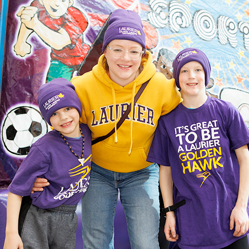 More than 1,400 guests celebrate Laurier Brantford’s second annual Purple and Gold Party.