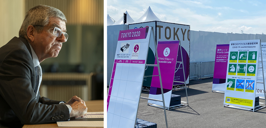 IOC president Thomas Bach, Olympic grounds